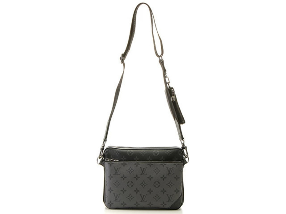 LOUIS VUITTON Trio Messenger Monogram Eclipse Black Reverse